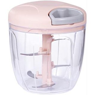 Máy Xay Thực Phẩm, Máy Xay Tỏi Có Hộp Đựng, Máy Cắt Nhà Bếp Rau, Dây Kéo Tay Bằng Tay Máy Chế Biến Thực Phẩm Lưỡi Dao Sắc Xay Máy Hủy Để Cắt Hành Ớt Gia Vị Gừng (P