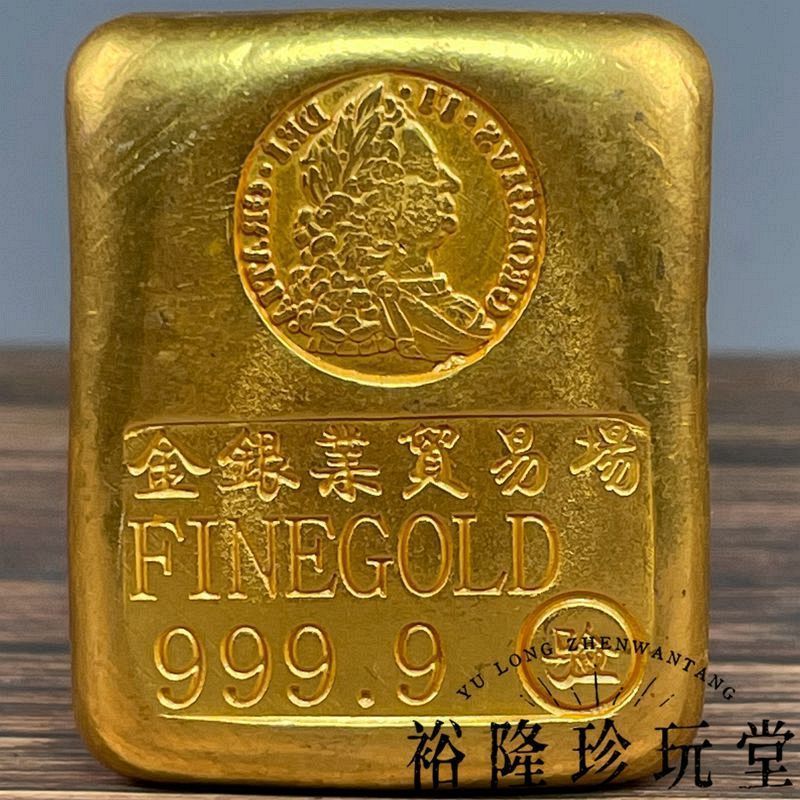 Pdd / / 3.20.8 Bộ sưu tập Dòng chảy ngược Thỏi vàng nguyên chất bên ngoài Đồng mạ vàng Trang trí Khố