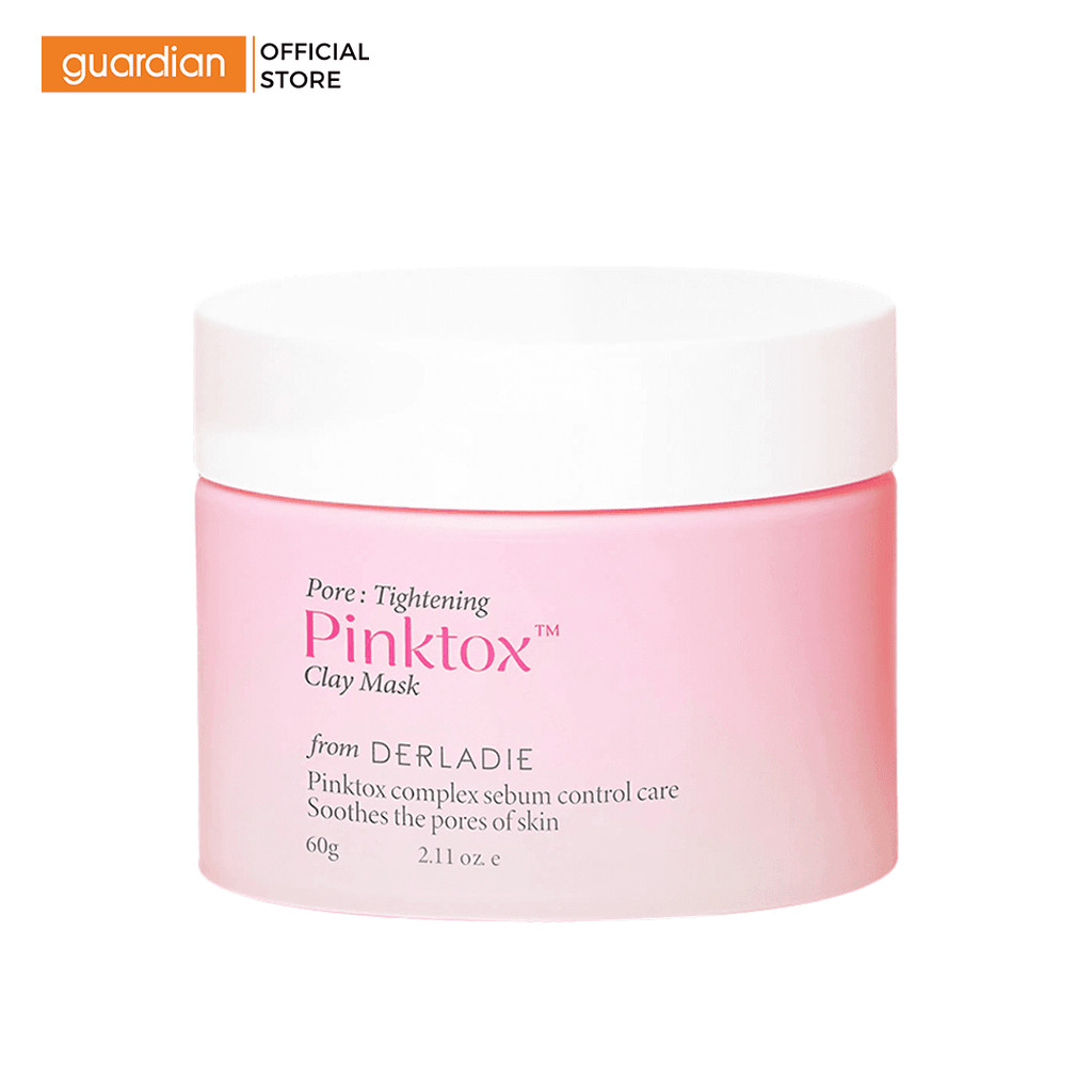 Mặt Nạ Đất Sét Thuần Chay Hút Dầu, Kiểm Soát Nhờn Dành Cho Da Mụn Derladie Pore Tightening Pinktox Clay Mask 60g