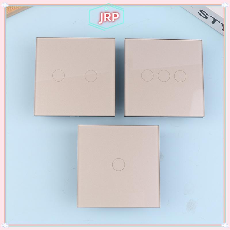 JRP 1 / 2 / 3Gang Touch Switch 1Way Type-c USB Wall Soets Light Switch With Power Soets Glass Panel 