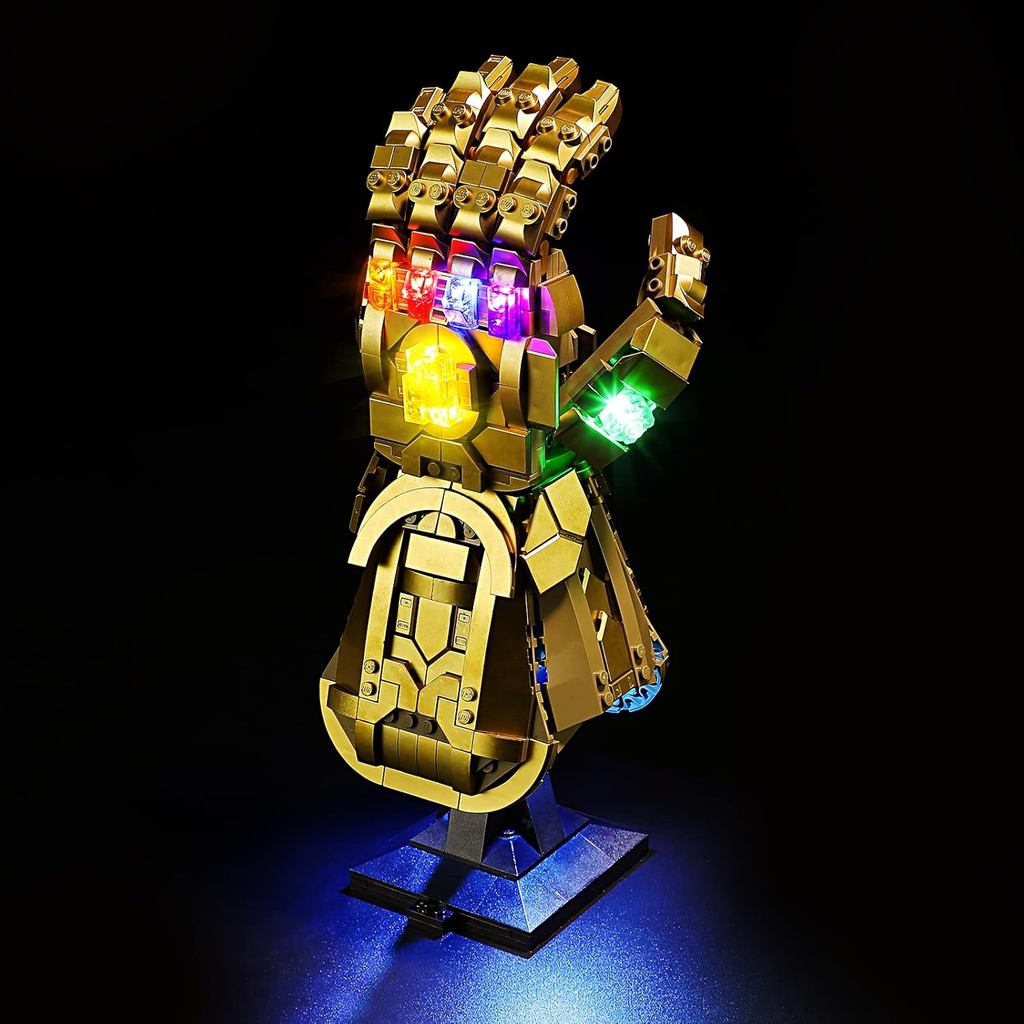 Đèn LED YEABRICKS cho mô hình khối xây dựng găng tay vô cực Marvel Lego-76191 (KHÔNG bao gồm bộ Lego