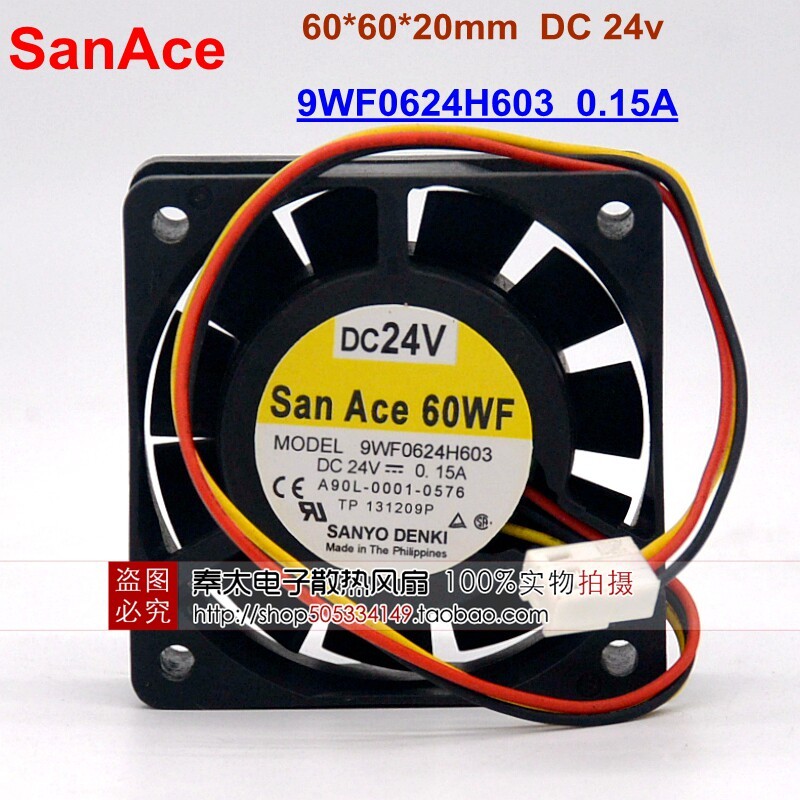 Quạt đặc biệt 9WF0624H603 A90L-0001-0576 24V SANYO FANUC