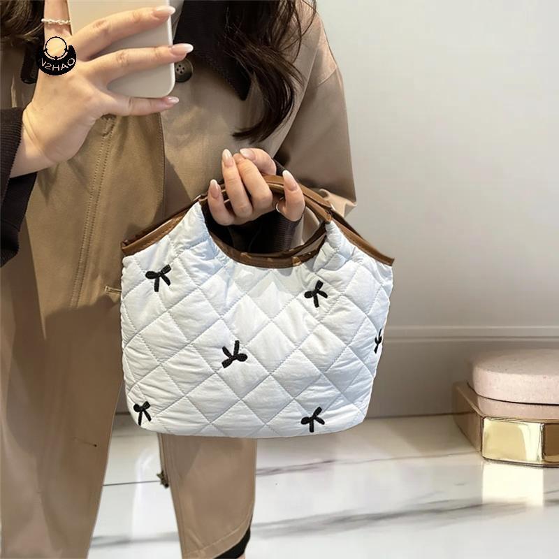 Túi N2HAO Thu Đông Niche N2HAO, Túi xách thông thường sành điệu, Túi lưu trữ trang điểm họa tiết kim