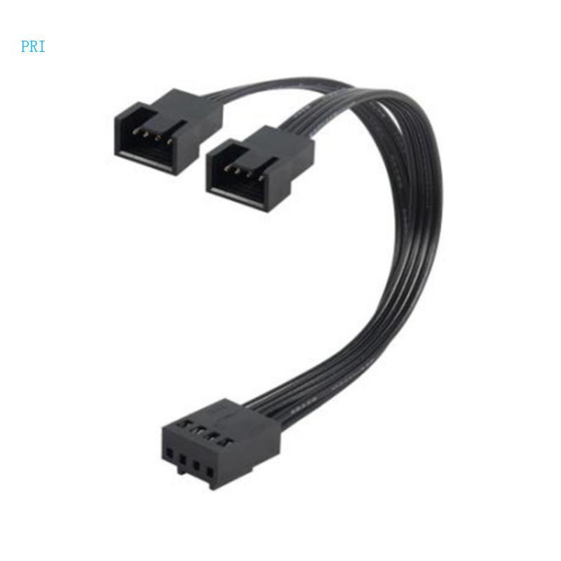 Cáp chuyển đổi pri 4Pin 1 đến 2 Máy tính CPU Fan Splitter Cáp mở rộng quạt PC