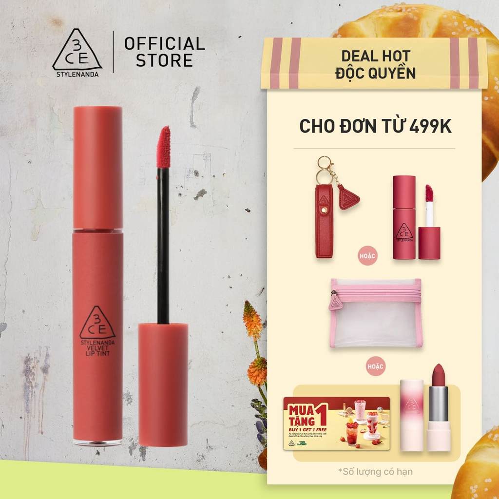 Son kem lì nhung mịn 3CE Velvet Lip Tint