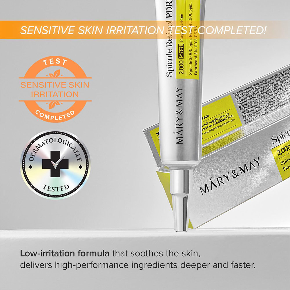 Mary&May Night Treatment 2000 Shot Spicule Retinol PDRN Cream 15g