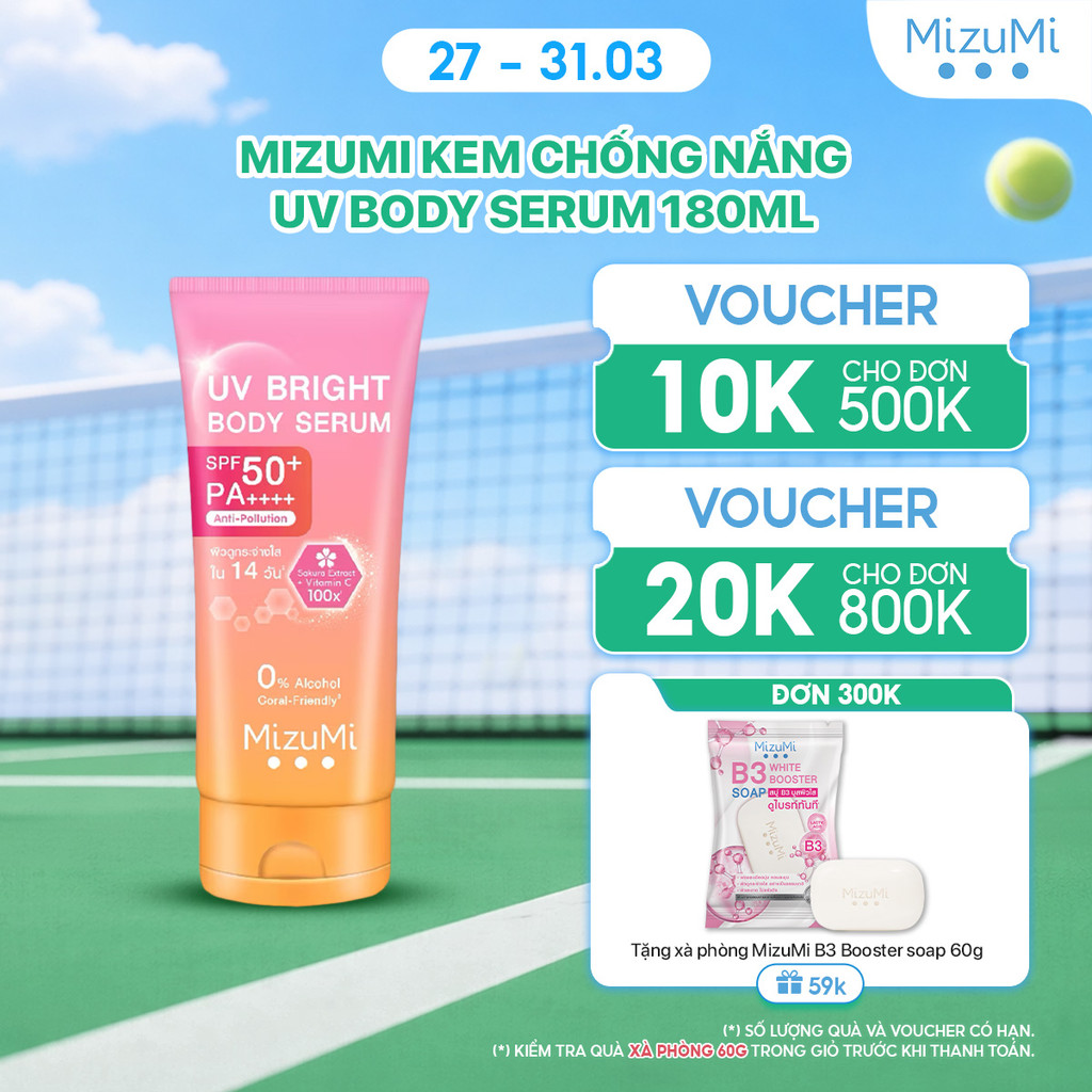 MizuMi Kem chống nắng UV Body Serum 180ml