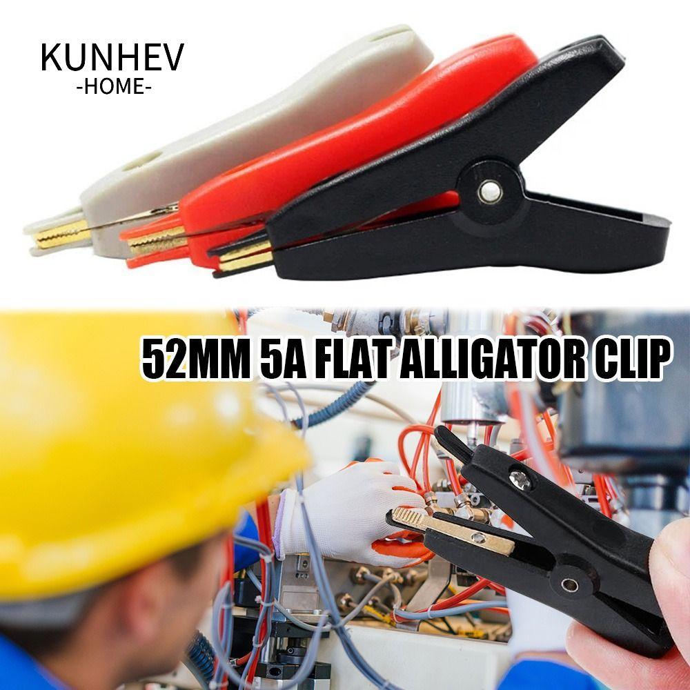 KUNHEV LCR Kelvin Cá Sấu Kẹp DIY Cáp Pin Kim Loại Kẹp Kiểm Tra Điện LCR Kelvin Kẹp