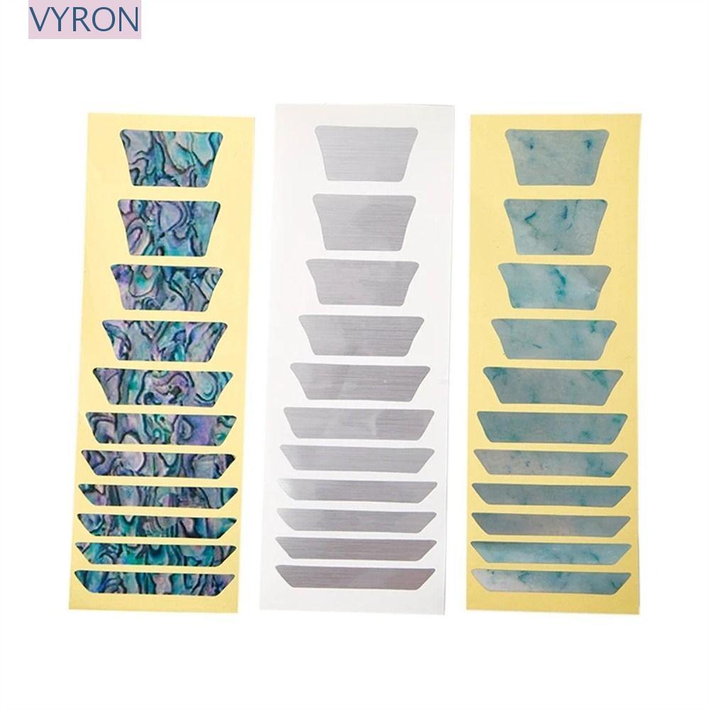 VYRON Cross Inlay Đề Can 22 Phong Cách Guitarra Phụ Kiện Guitar Inlay Miếng Dán Acoustic Guitar Bass