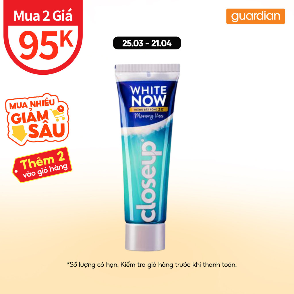 Kem Đánh Răng Closeup White Now 100g | Guardian Việt Nam