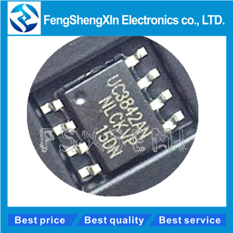 100 Cái / lốc Mới UC3842 3842B UC3842A KA3842 UC3842 UC3482AN SOP-8 IC ĐIỀU KHIỂN MODE HIỆN ĐẠI HIỆU