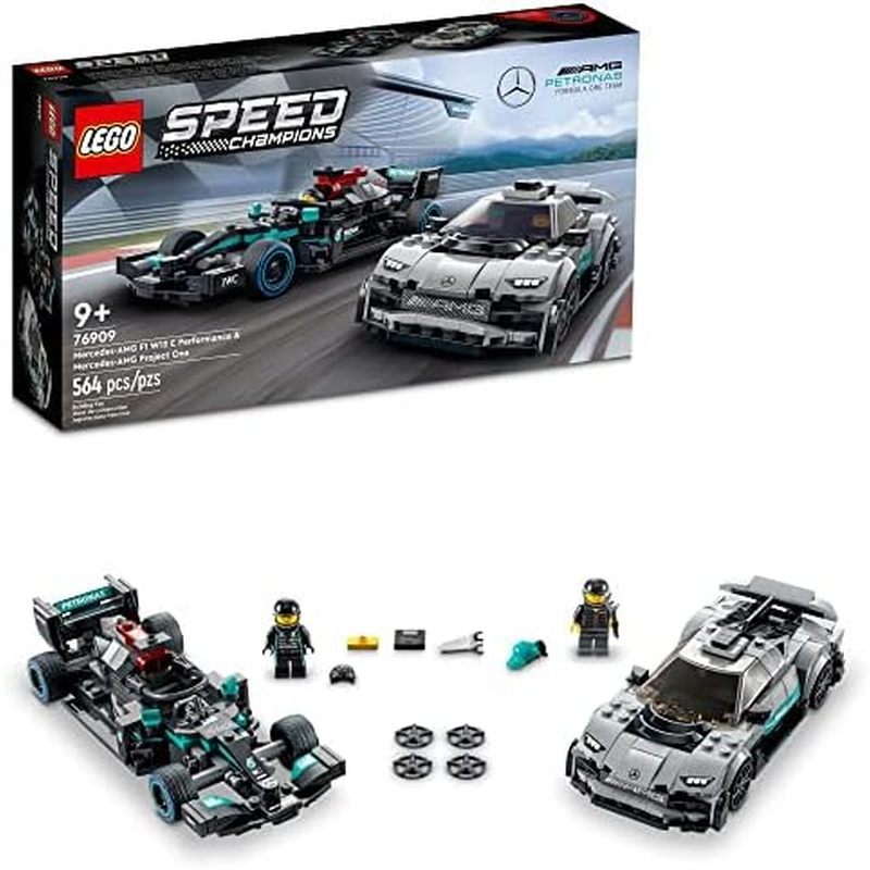 Lego Speed Champion Series Mercedes-AMG F1 W12 E, Phiên bản hiệu suất &   Bộ xe đồ chơi Project One,