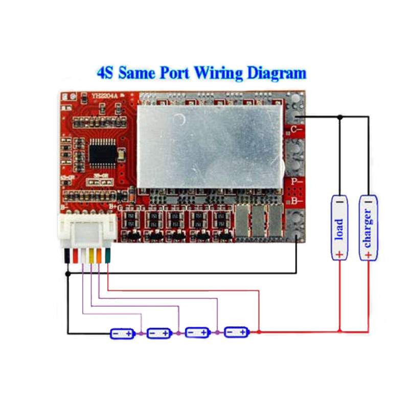 Bảng 3S 4S 5S 50A BMS / Bảng bảo vệ pin Lithium 55A 3.7V / 3.2V sắt phốt phát / Pin LiFePO4 Bảng BMS