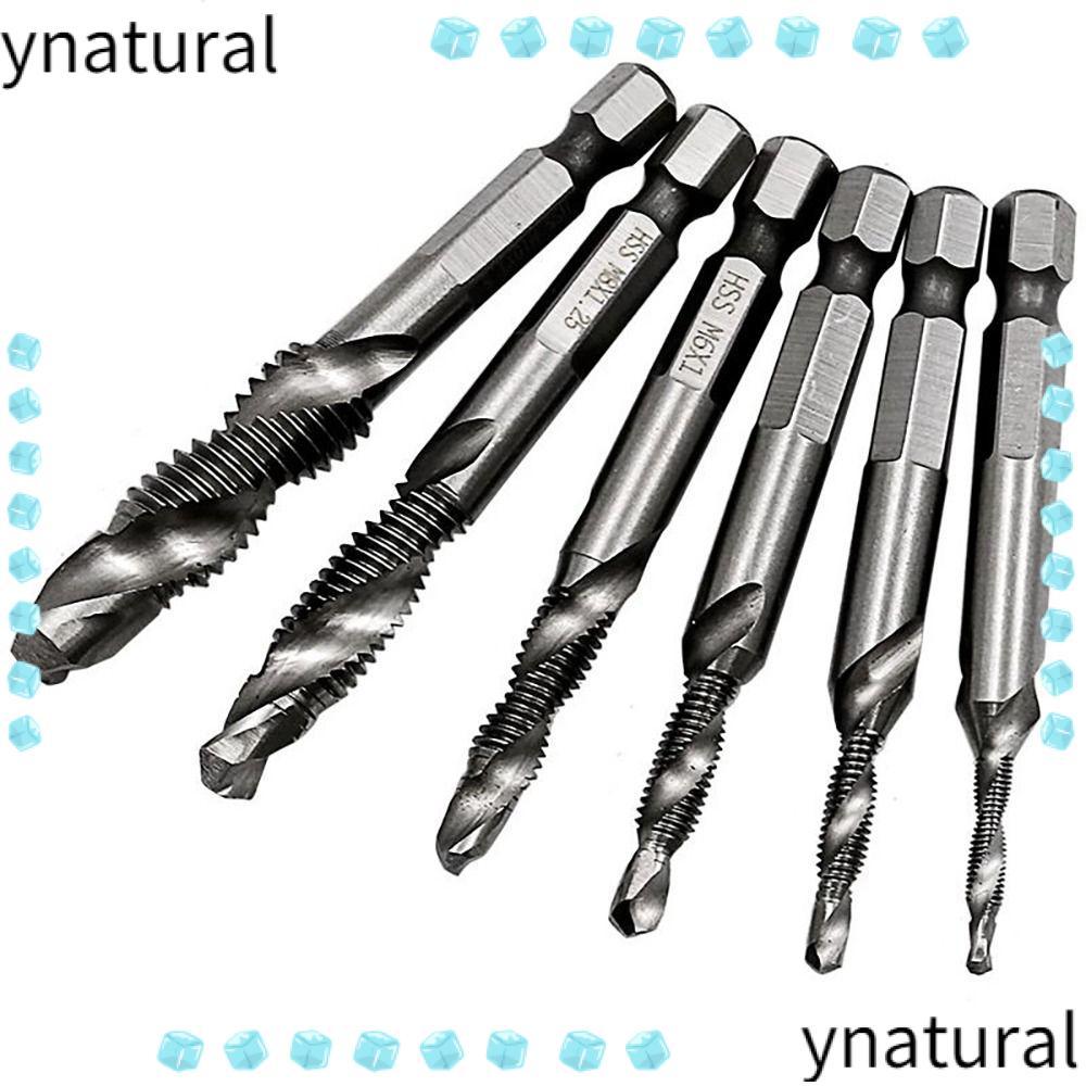 YNATURAL Hex Shank Tap Drill Bits Hợp chất Tap Vít Thread Bit Dụng cụ khoan Shank Tap Drill Bits