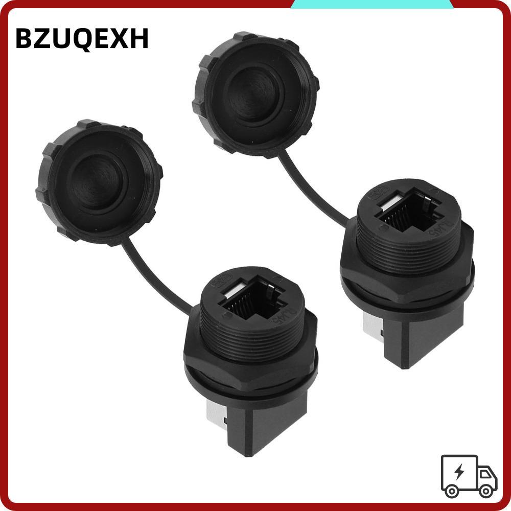 Bộ chuyển đổi RJ45 2 CÁI BZUQEXH, IP67 RJ45-180° Đầu nối RJ45, Đầu nối 180 độ chống nước bền bỉ Môi 