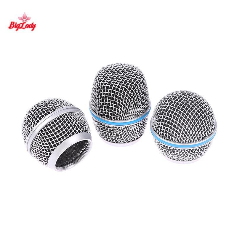 Biglady Micro Đầu Thay Thế Lưới Thép Micro Cầm Tay Lưới Nướng Đầu Phù Hợp Với Shure Beta 57A 58A 87A