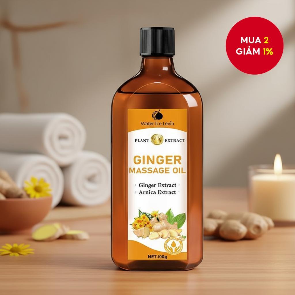 Dầu Gừng, Dầu Massage Toàn Thân Tự Nhiên, Dầu Massage Hỗ Trợ Thải Độc Lymphatic, Dầu Arnica, Dầu Mas