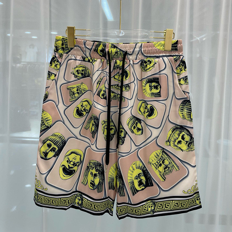 JURY Versace Summer New Casual Youth Trendy Digital Print Men's Shorts Beach Shorts