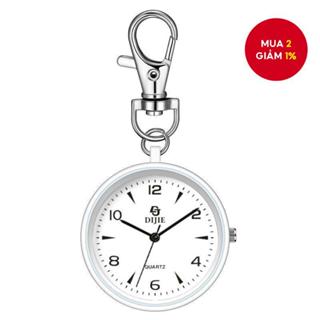  Đồng hồ bỏ túi thạch anh dành cho sinh viên, số rõ nét, mini, đa năng, móc khóa, phù hợp cho nam nữ, y tá.