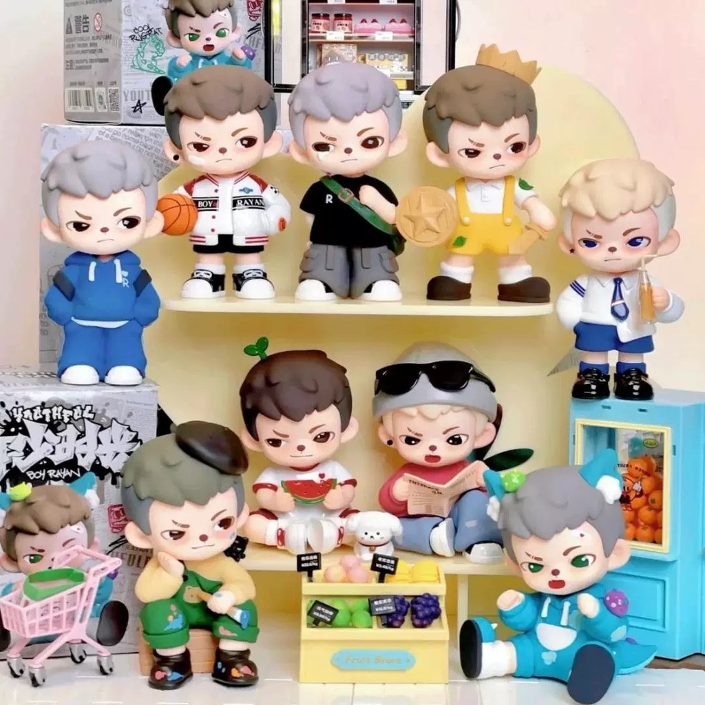 ❤2-TNT Brother Youthful Time Payan Blind Box Đồ chơi hợp thời trang Tượng trang trí xe hơi Pop Mart