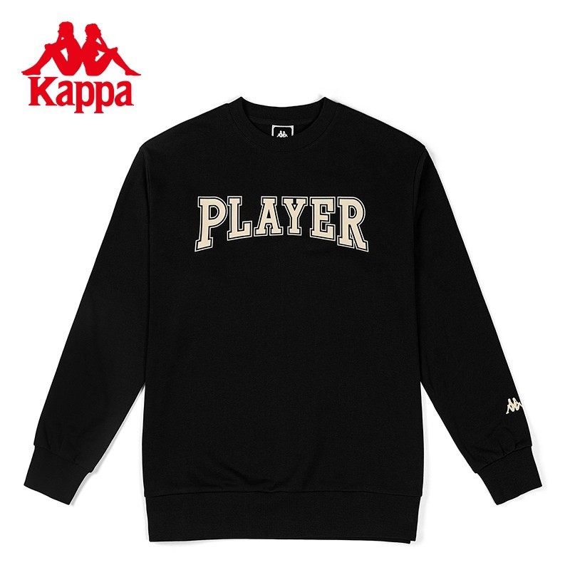 Kappa Jumper Thể Thao Nam Nữ, Áo Khoác Cổ Tròn Dài Tay