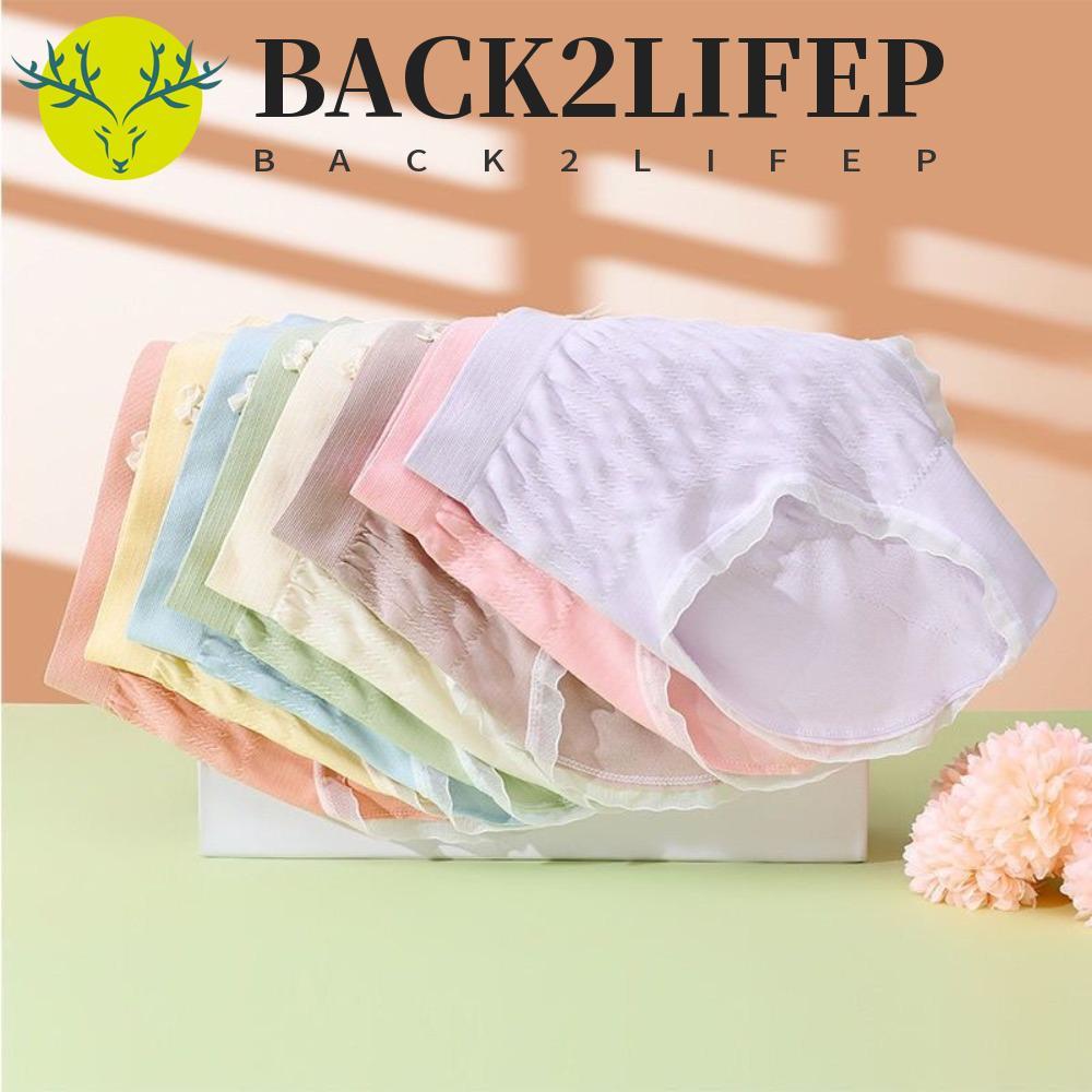 BACK2LIFE 8 Quần Lót Nữ Eo Thấp Xù Quần Đùi, Thoải Mại Với Nơ, Màu Ngẫu Nhiên