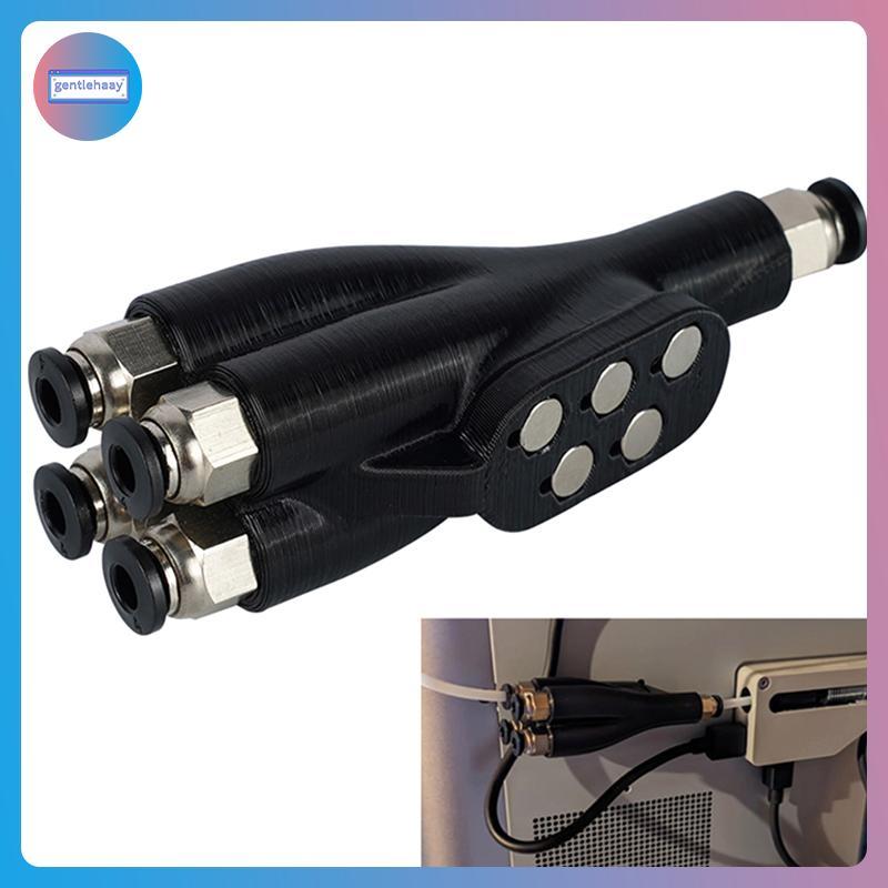 GG Cho Bambu Lab AMS Kết Nối Cổng Mở Rộng Bộ Chuyển Đổi PTFE 4 Trong 1 4 Cho Ăn Nhiều Màu Cho Bambul