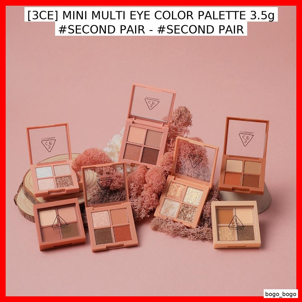 [3CE] PALETTE MÀU ĐA MẮT MINI 3.5g #SECOND TÓC - #SECOND PAIR / Đa năng, Nhỏ gọn bởi bogo _ bogo