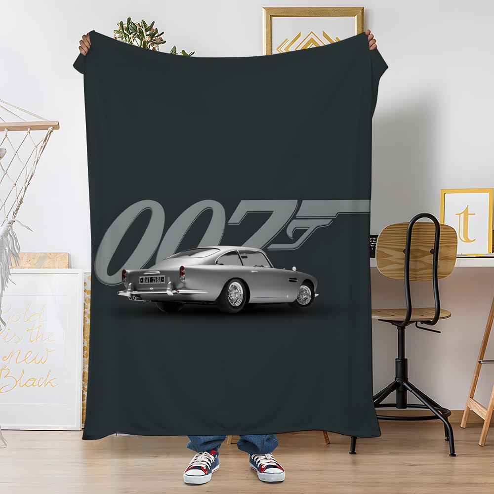 007 MOVIE James BondS Ném Mềm Chăn Lông Cừu San Hô 310gsm Lông Tơ Ấm Ném Cho Sofa Giường Ghế Sofa Tr