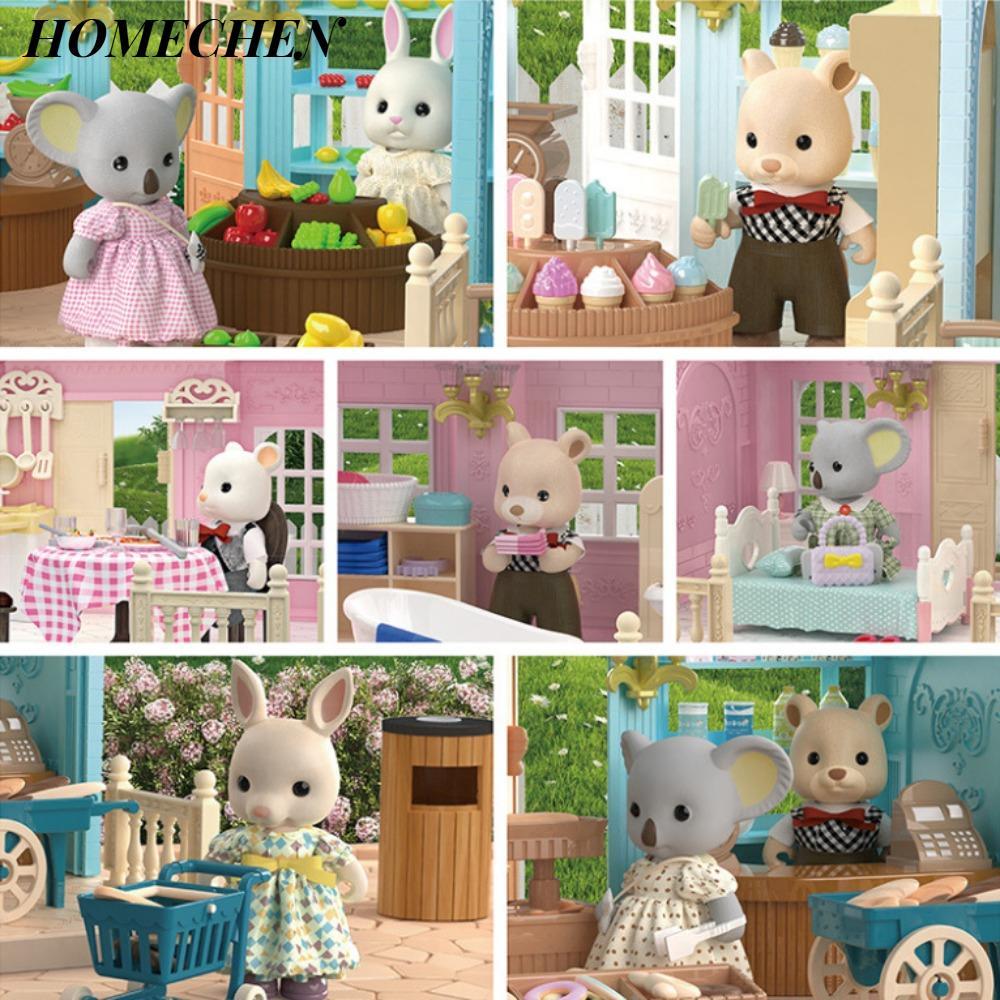 Búp bê Koala sang trọng HOMECHEN, Búp bê nhồi bông Koala 8cm, Hoạt hình dễ thương Gấu trúc Đồ chơi s