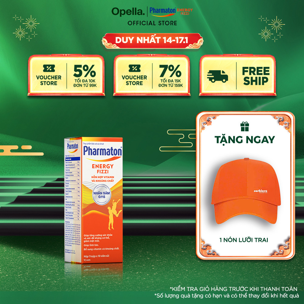 Thực phẩm bảo vệ sức khỏe Pharmaton Energy Fizzi