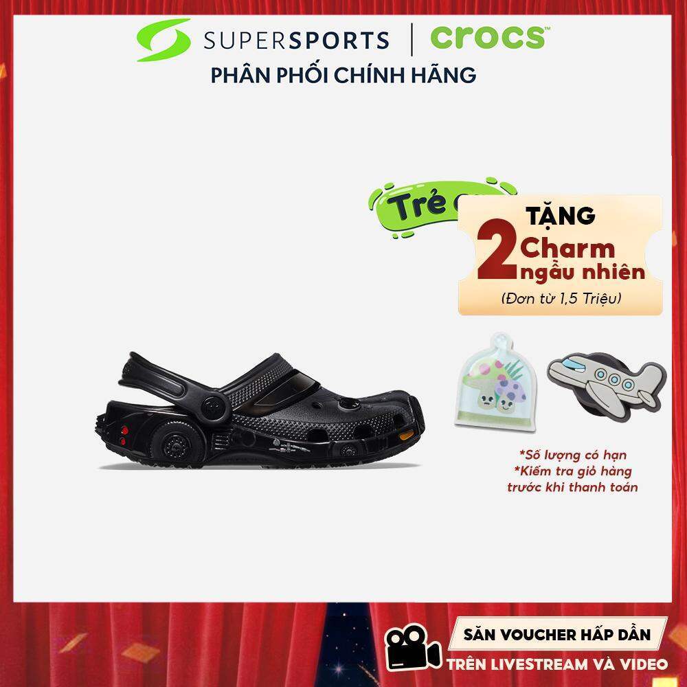 Giày Clog Trẻ Em Crocs Classic Batman Batmobile - Đen - 210502-001