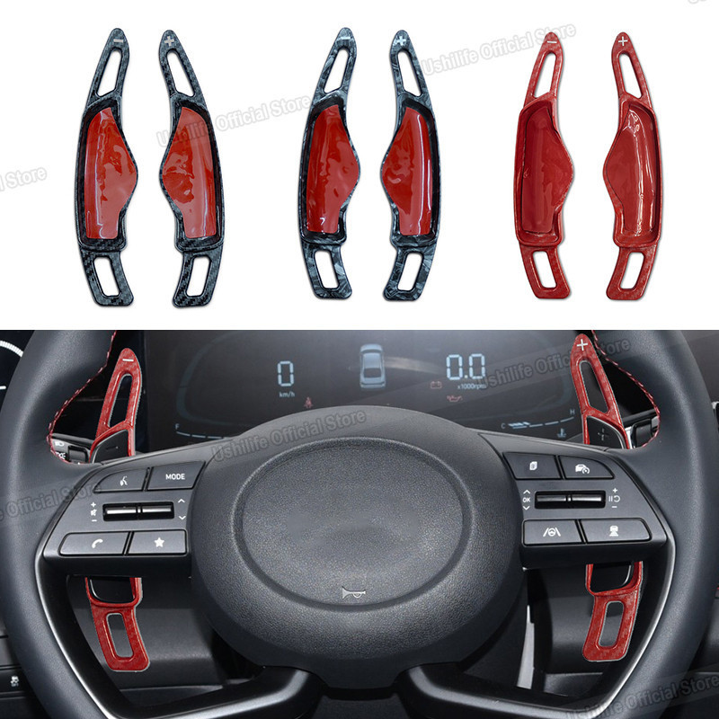2 Chiếc Sợi Carbon Lái Ô Tô Dịch Chuyển Mái Chèo Sang Số Nối Dài Cho Xe Hyundai Sonata Elantra Tucso