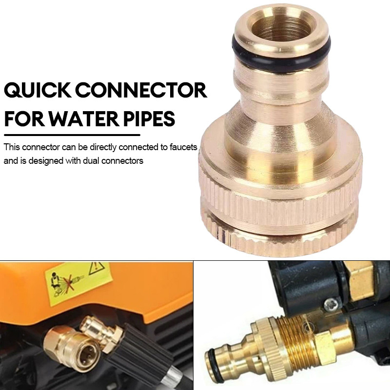 4/6 Point Connector 6 Point Inner Thread Nipple Connector Water Pipe Quick Connector