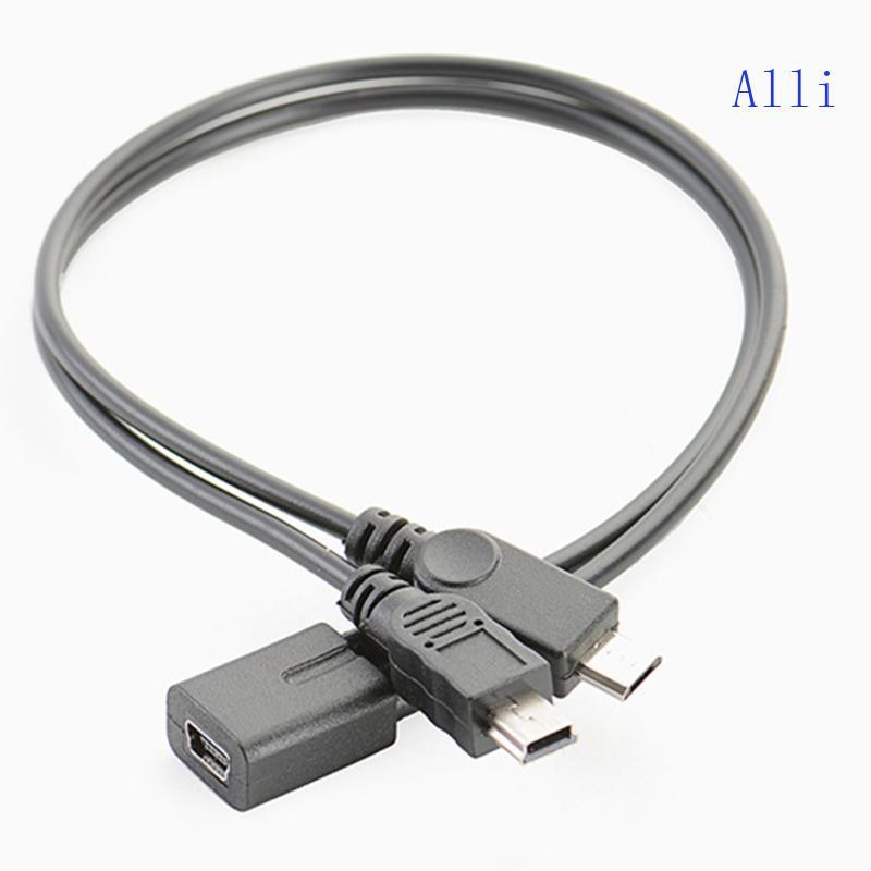 Alli Mini USB Splitter Cáp mở rộng Y Splitter Cáp sạc mở rộng Hai thiết bị Sạc đồng thời Y Splitter 