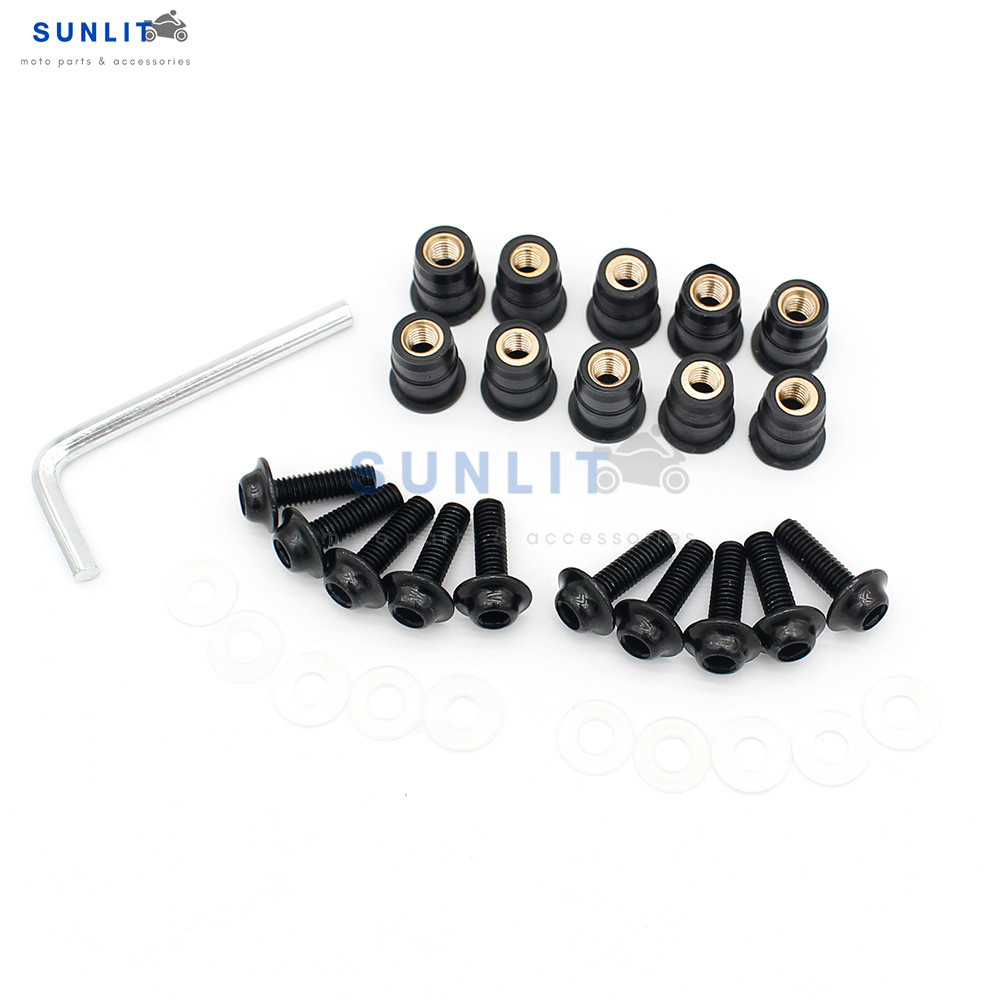 Dành Cho Kawasaki Z650 Z 650 2017-2021 2018 2019 2020 M5 Phụ Kiện Xe Máy Bu Lông Kính Chắn Gió Vít Đ