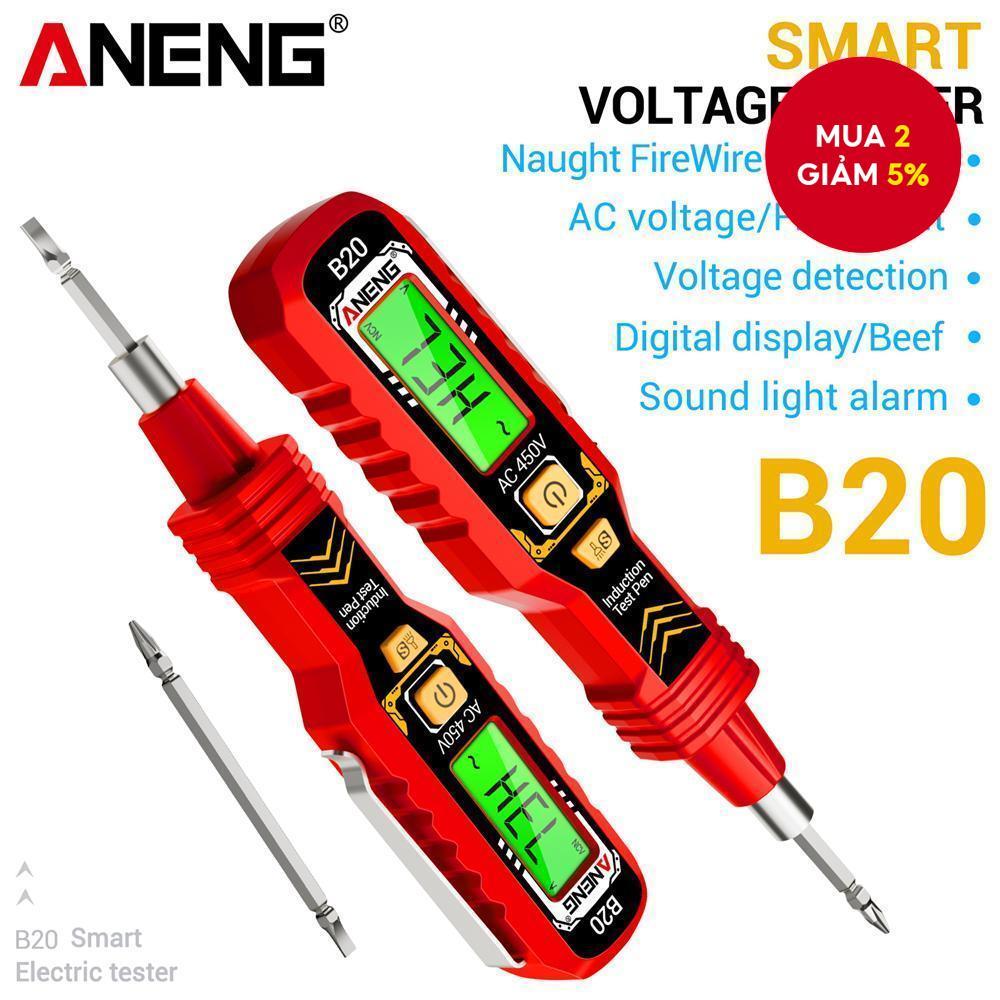 Bút thử điện áp cách điện ANENG B20, tuốc nơ vít hai đầu, có rãnh & chữ thập, công cụ sửa chữa đa ch