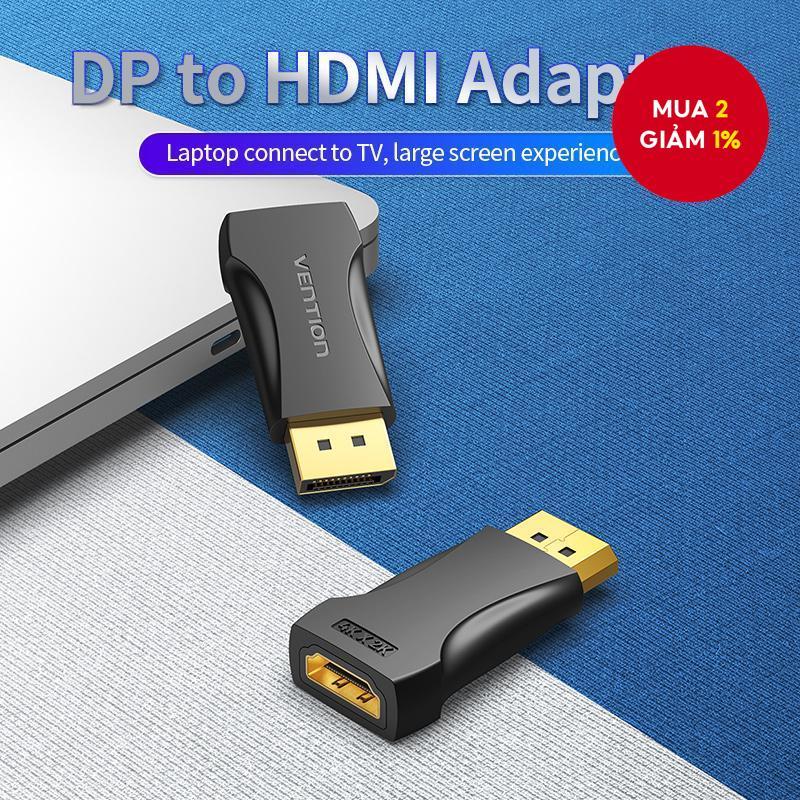 Bộ Chuyển Đổi Vention Dp Sang Hdmi Đực Cái, Chuyển Đổi Video Âm Thanh Mạ Vàng Cổng Hiển Thị Cho PC Laptop