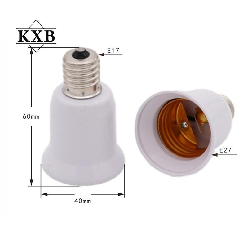 [threegoodstonesgen] Đèn E17 Soet E17 sang E27 LED Halogen CFL Bóng Đèn Adapter Tss