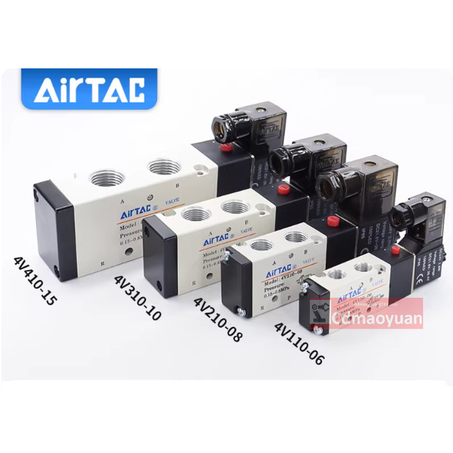 Van khí nén Airtac Solenoid 4V210-08-06 4V110-M5-06 4V310-08-10 4V410-15 Van điều khiển Van đảo chiề