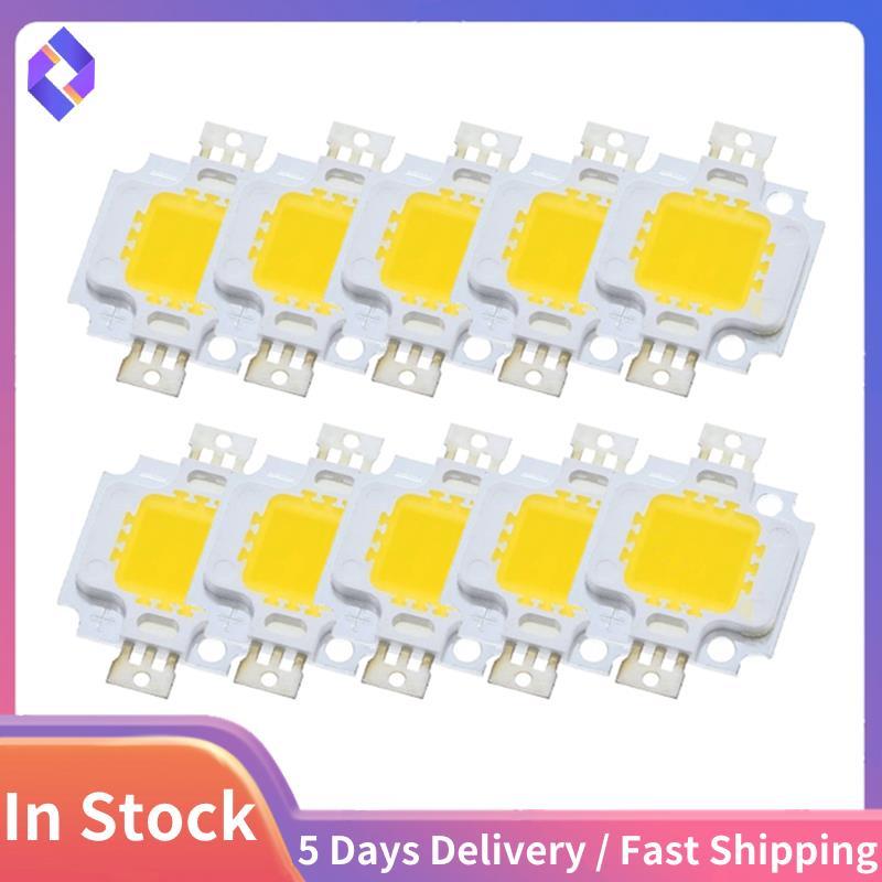 Cho Đèn Lũ Tương Thích 10 Chiếc 10W LED Chip Bóng Đèn 10W Led Trắng Ấm / Trắng Đèn Công Suất Cao Trắ