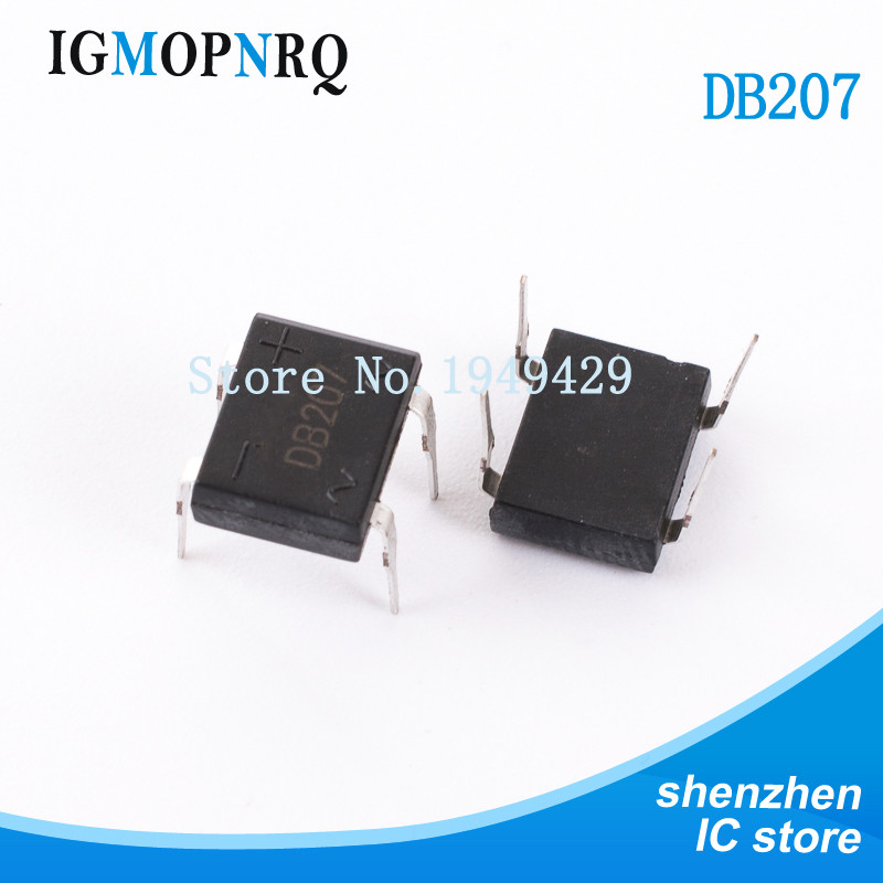 10 CÁI DB104 DB107 DB207 B207 MB6M MB10M Bộ chỉnh lưu cầu DIP4