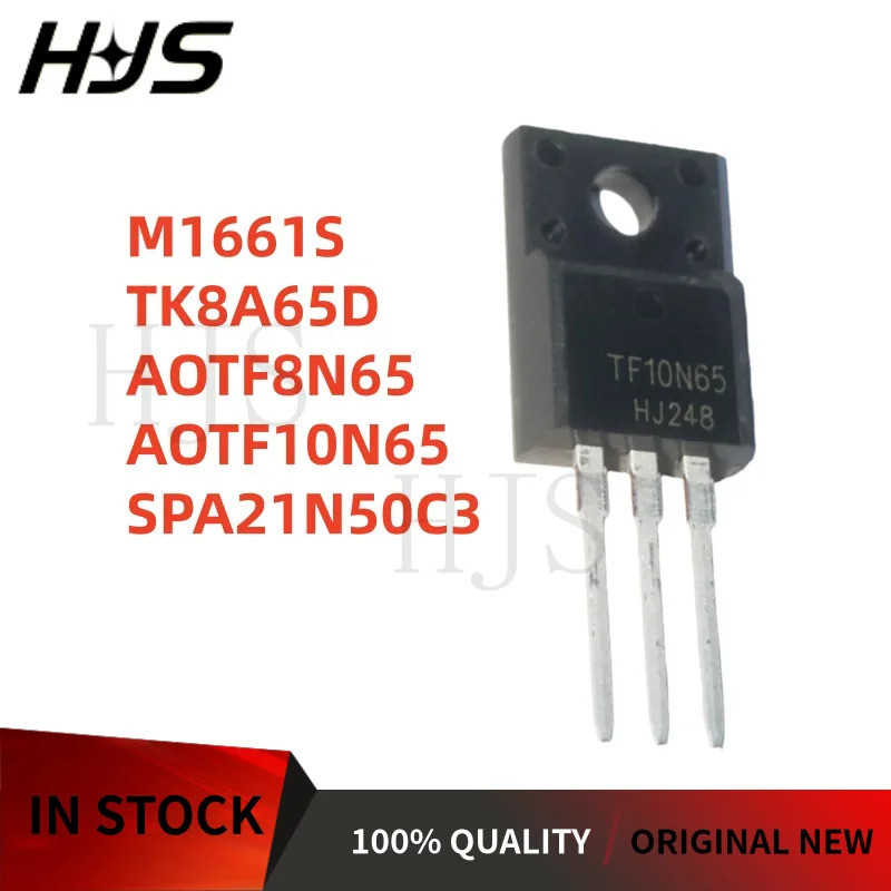 5 CÁI SPA21N50C3 M1661S AOTF8N65 AOTF10N65 TK8A65D 21N50C3 TO-220F TF8N65 TF10N65 K8A65D Hiệu Ứng Tr