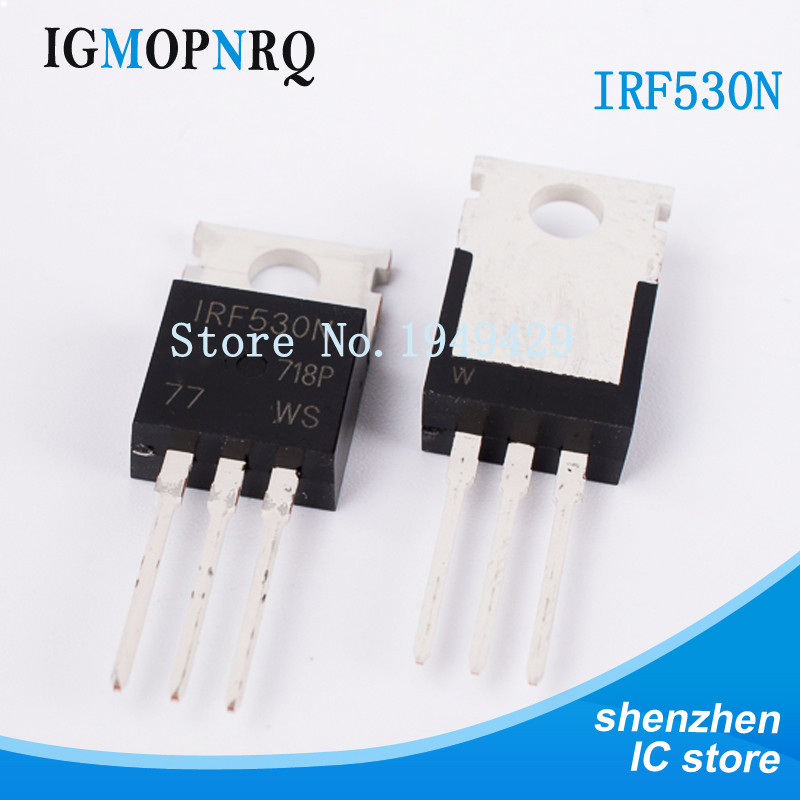10 Cái / lốc IRF530N IRF530 IRF530NPBF MOSFT 100V 17A 90mOhm 24.7nC TO-220 mới