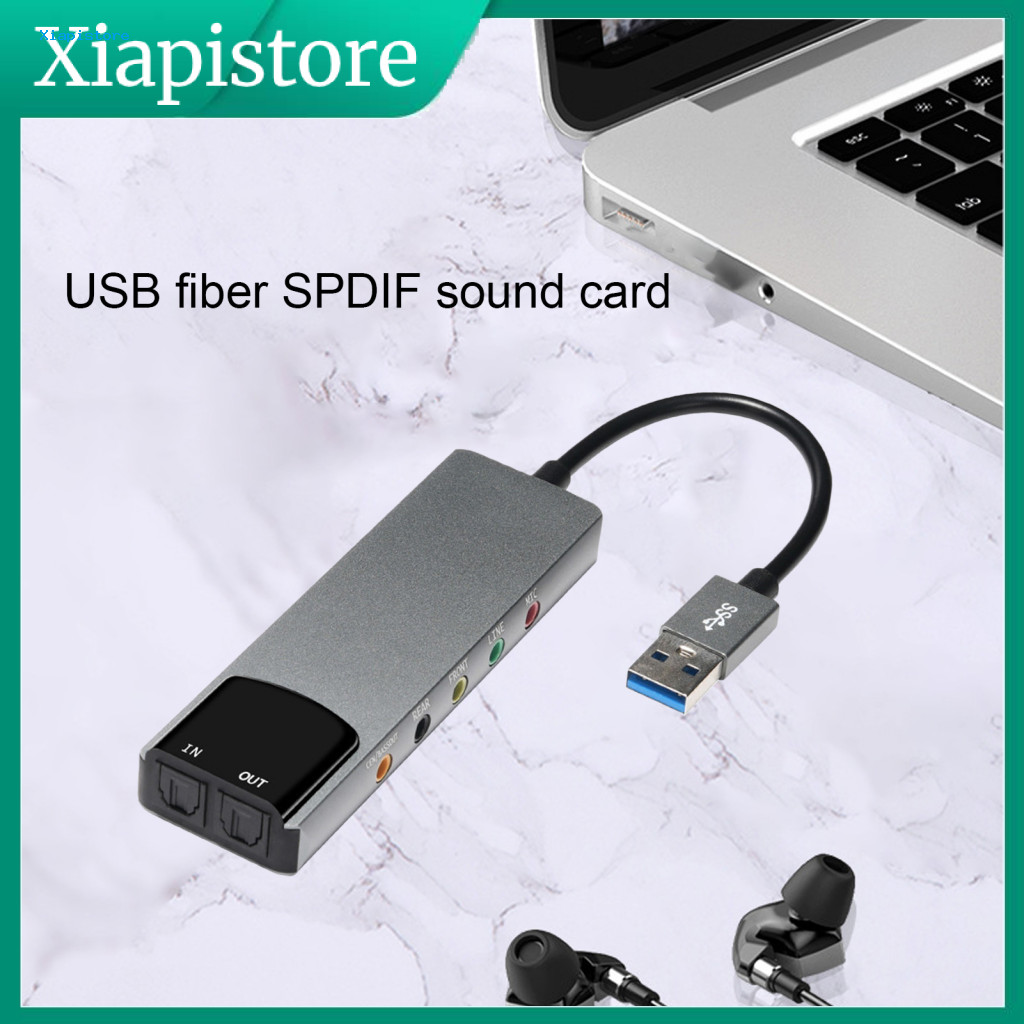 [Xiapistore] Bộ điều khiển âm thanh và âm thanh USB20: hỗ trợ chức năng ghi âm kỹ thuật số 32KHz / 4