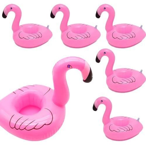 Phao uống Flamingo, Phao bể bơi Flamingo, Hộp đựng đồ uống bơm hơi Giá đỡ cốc nổi Phao uống cho bữa 