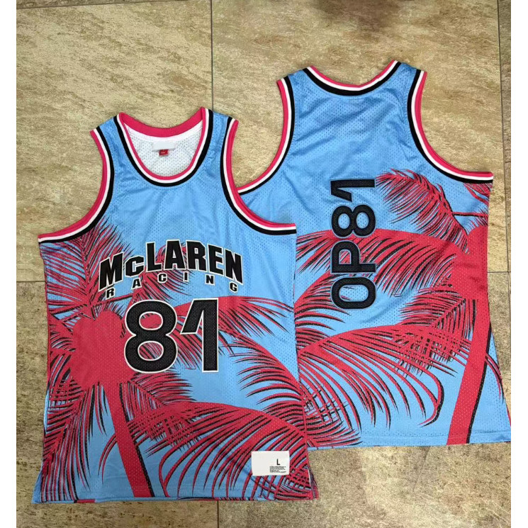 Áo bóng rổ thêu dày đặc McLaren Jersey với áo Vest LOGO Pippen Rodman Doncic Irving