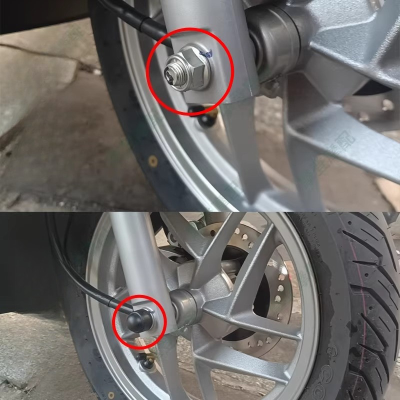 适用本田NS125LA PCX160 NS125RX前轮轴叉减震螺丝防尘防水盖帽