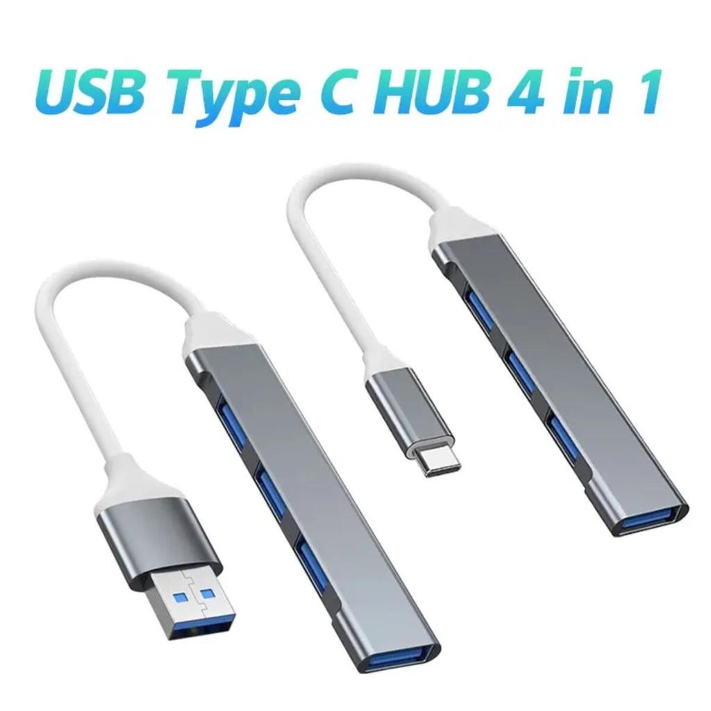 USB 3.0 Hub USB Hub 4 Cổng Tốc Độ Cao Loại C 3.0 Bộ Chia 5Gbps Cho PC Máy Tính Để Bàn Laptop Ổ Đĩa F