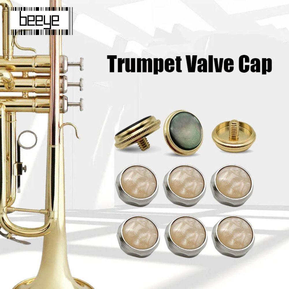 Nút bấm ngón tay BEEYE Trumpet, Nắp van Trumpet kim loại vỏ, Nút thay thế Sửa chữa Trumpet Cover Tru